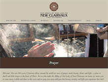 Tablet Screenshot of newclairvaux.org